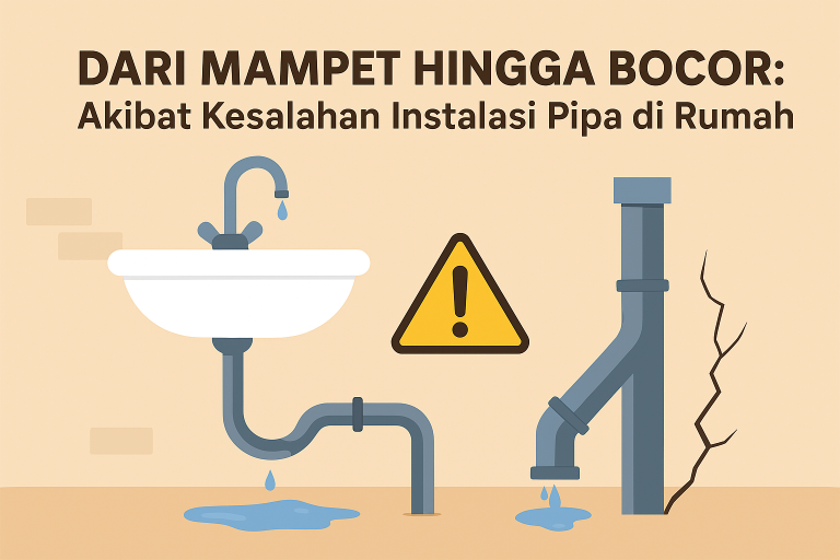 Kesalahan Instalasi Pipa di Rumah